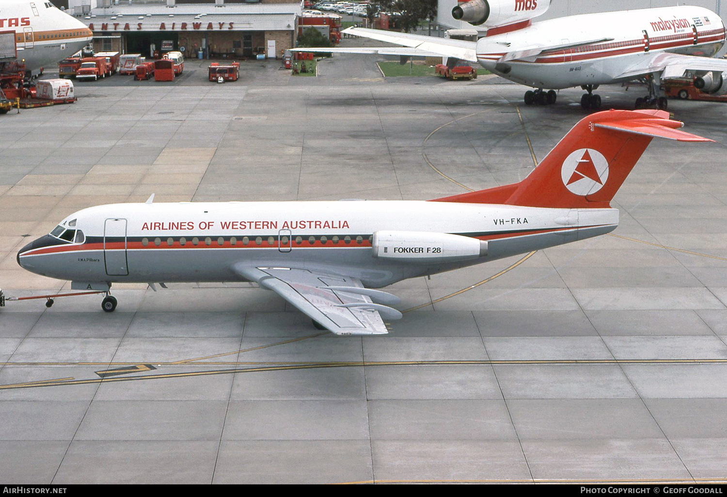 Aircraft Photo of VH-FKA | Fokker F28-1000 Fellowship | Airlines of Western Australia | AirHistory.net #244267