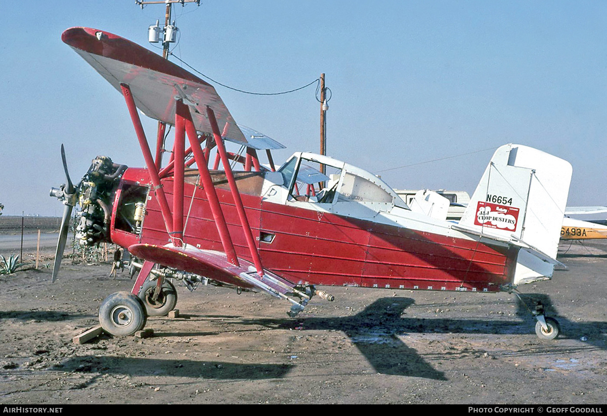 Aircraft Photo of N6654 | Grumman G-164A Ag-Cat | J&J Crop Dusters | AirHistory.net #244268