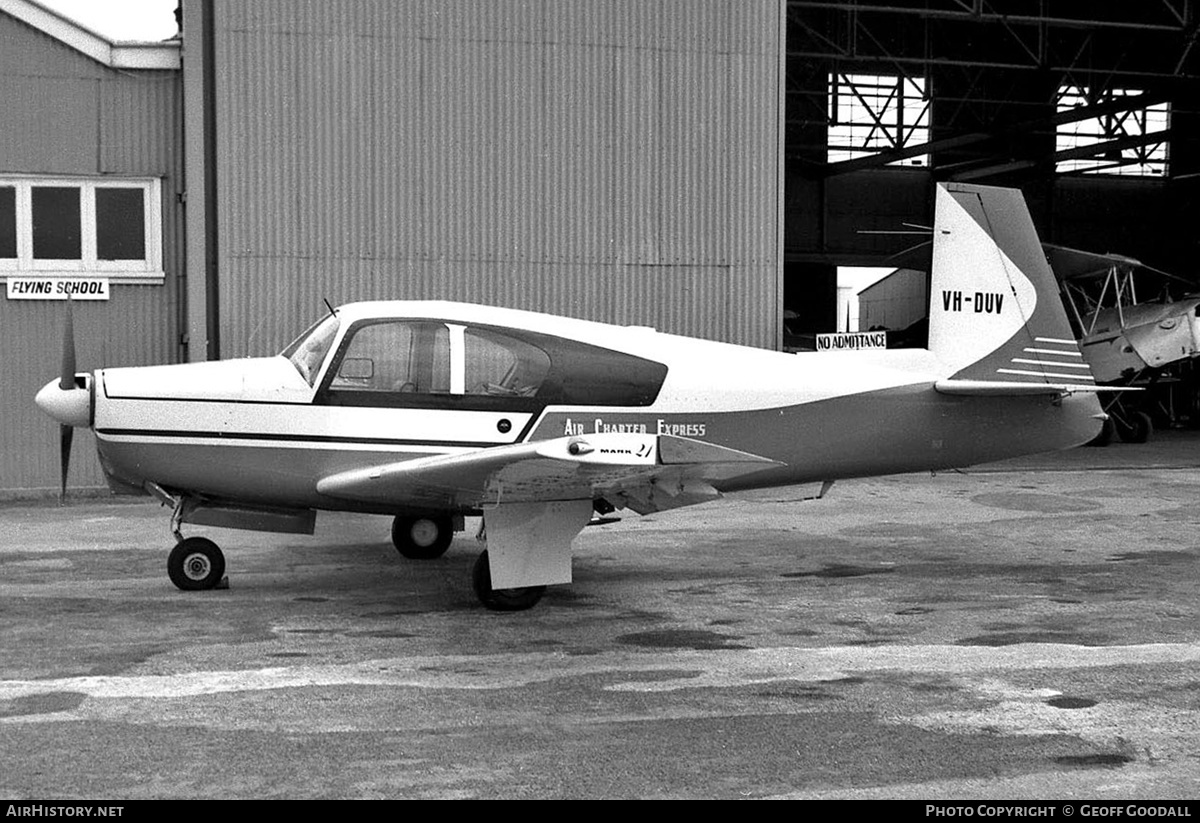 Aircraft Photo of VH-DUV | Mooney M-20B Mark 21 | Air Charter Express | AirHistory.net #244276