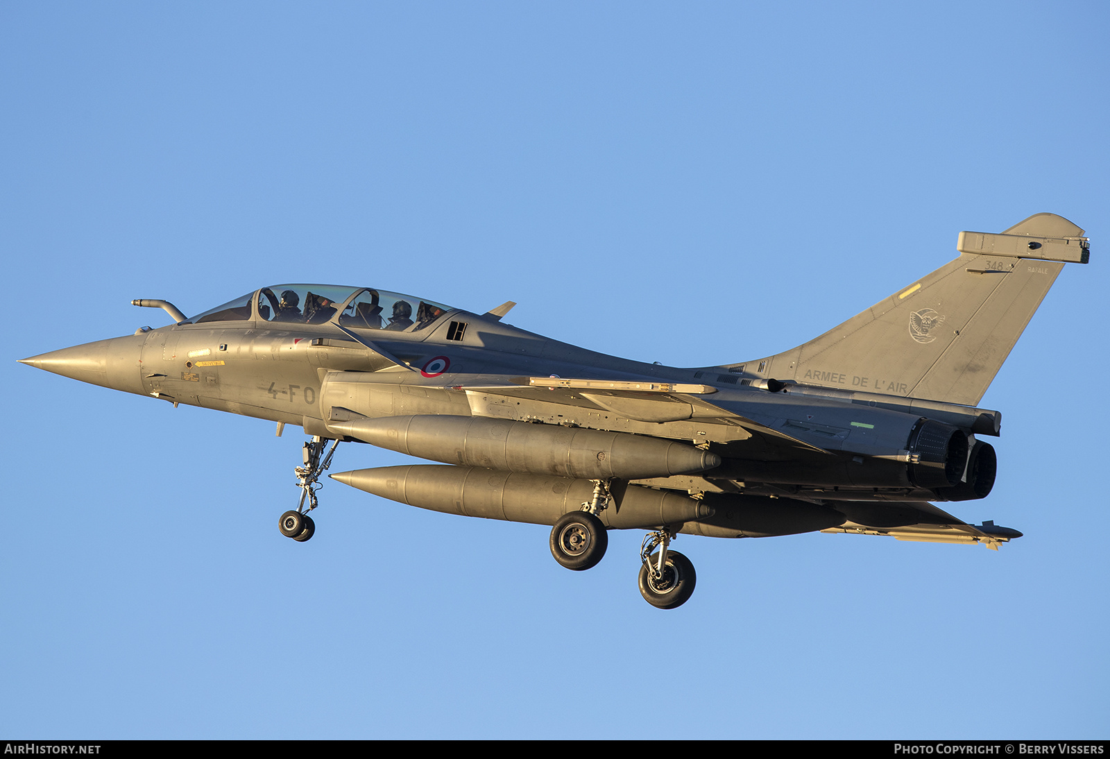 Aircraft Photo of 348 | Dassault Rafale B | France - Air Force | AirHistory.net #244372