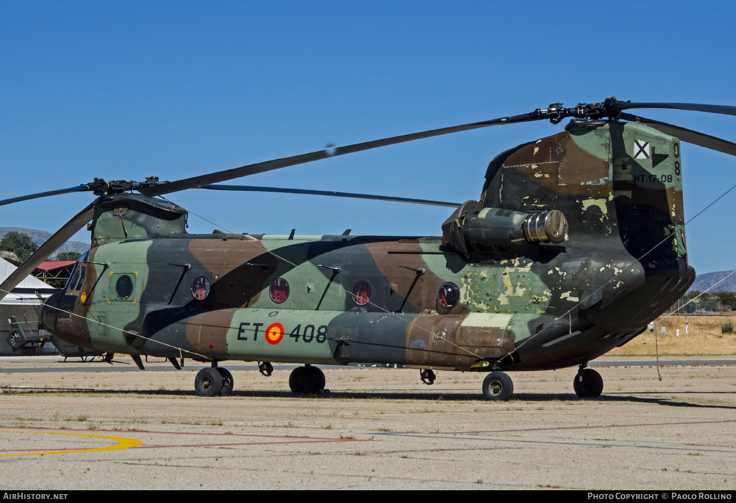Aircraft Photo of HT.17-08 | Boeing CH-47D Chinook (414) | Spain - Army | AirHistory.net #244388