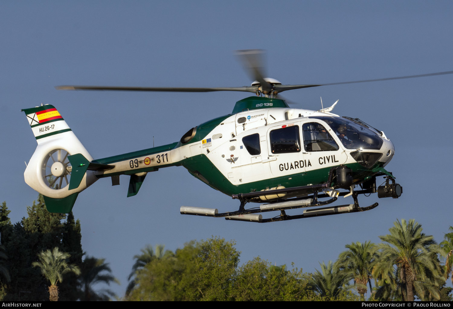 Aircraft Photo of HU.26-17 | Airbus Helicopters H-135P-2+ | Spain - Guardia Civil | AirHistory.net #244417