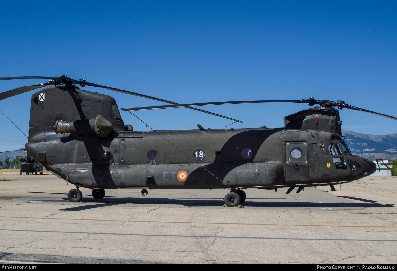 Aircraft Photo of HT.17-18 | Boeing CH-47D Chinook (414) | Spain - Army | AirHistory.net #244420