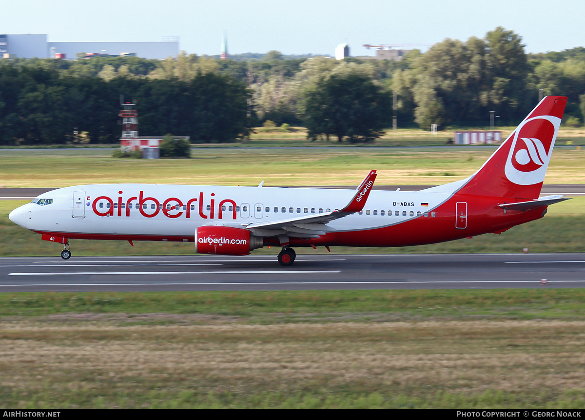Aircraft Photo of D-ABAS | Boeing 737-86J | Air Berlin | AirHistory.net #244451