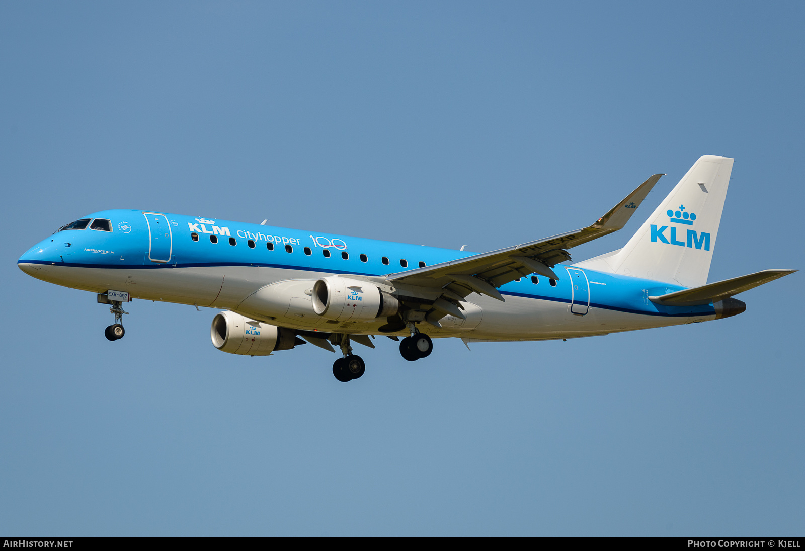 Aircraft Photo of PH-EXR | Embraer 175STD (ERJ-170-200STD) | KLM Cityhopper | AirHistory.net #244484