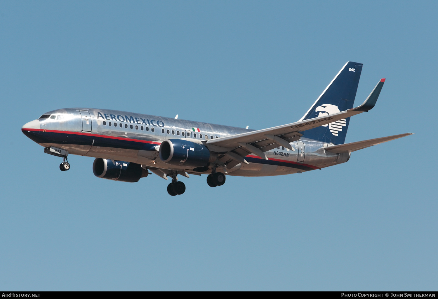 Aircraft Photo of N842AM | Boeing 737-752 | AeroMéxico | AirHistory.net #244507