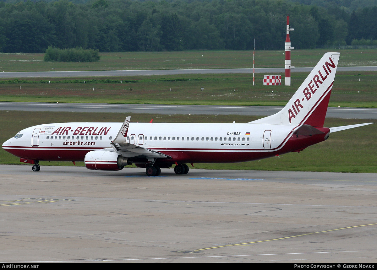 Aircraft Photo of D-ABAS | Boeing 737-86J | Air Berlin | AirHistory.net #244514