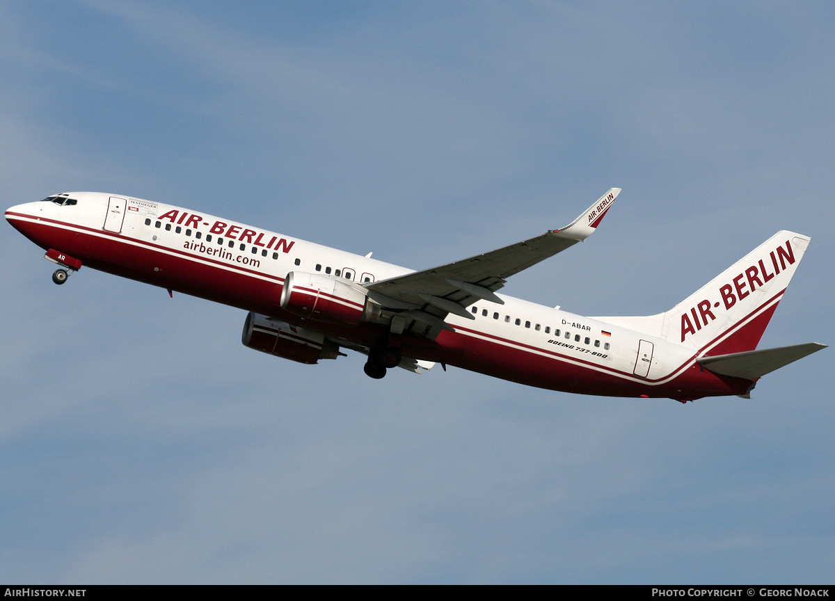 Aircraft Photo of D-ABAR | Boeing 737-86J | Air Berlin | AirHistory.net #244524