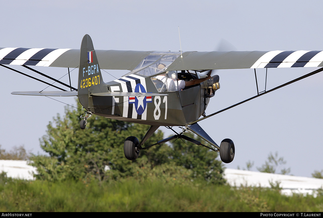 Aircraft Photo of F-BGPA / 4236407 | Piper L-4A Cub (O-59A/J-3C-65D) | USA - Air Force | AirHistory.net #244606