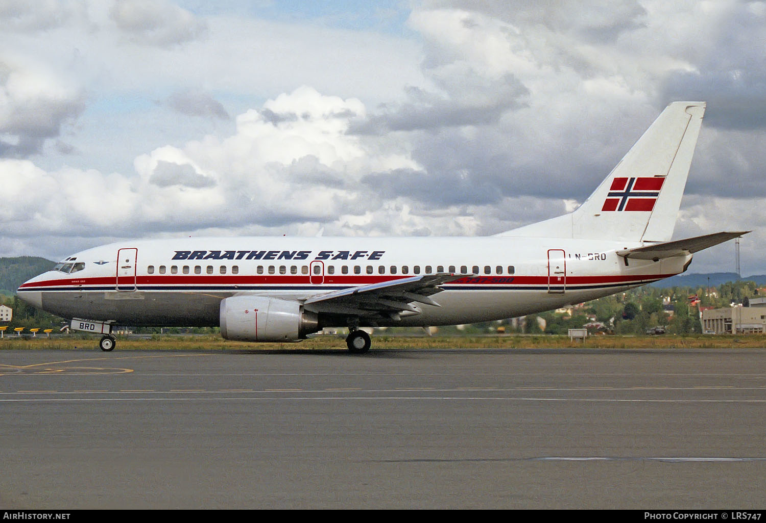 Aircraft Photo of LN-BRD | Boeing 737-505 | Braathens SAFE | AirHistory.net #244622