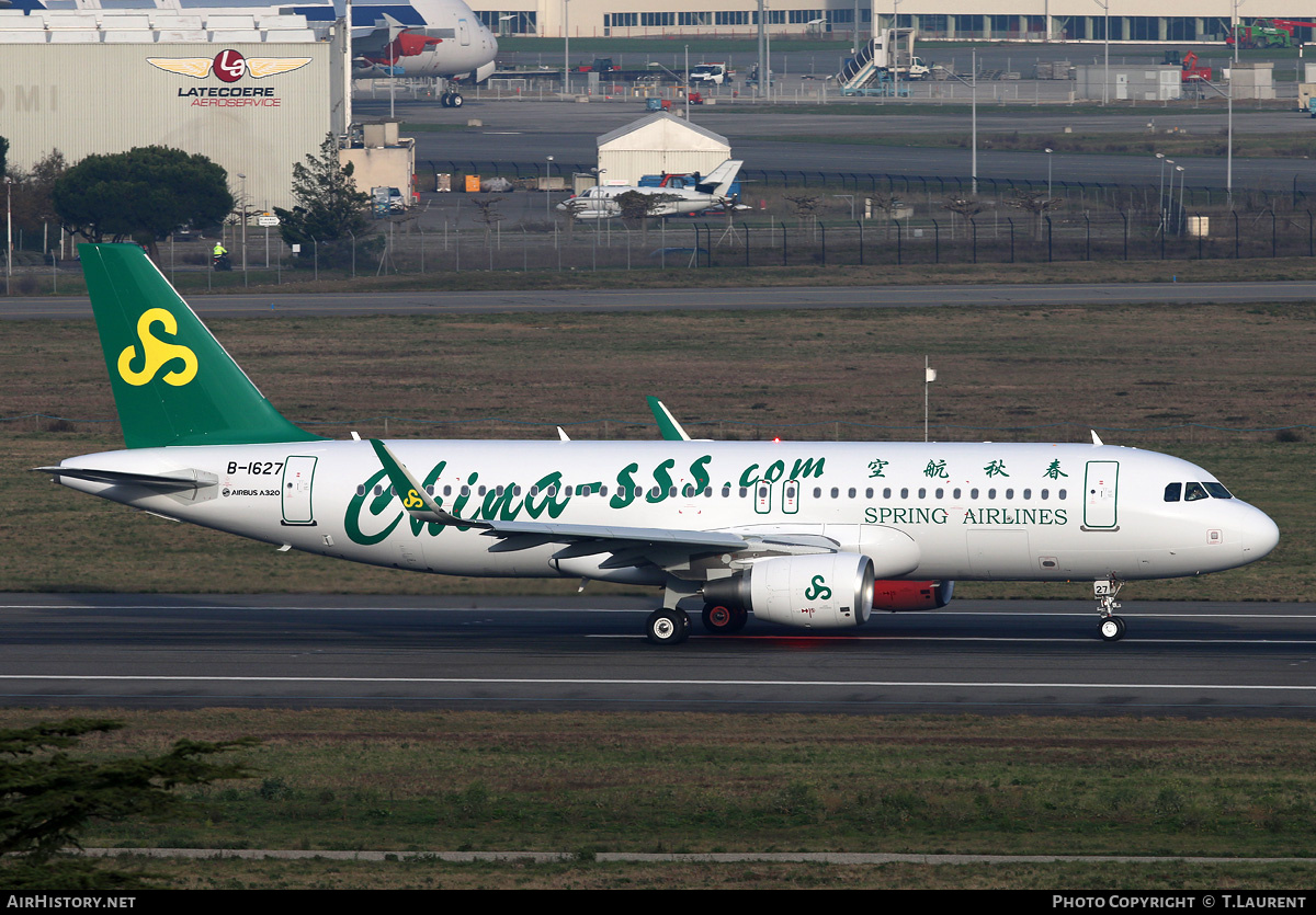 Aircraft Photo of B-1627 | Airbus A320-214 | Spring Airlines | AirHistory.net #244643