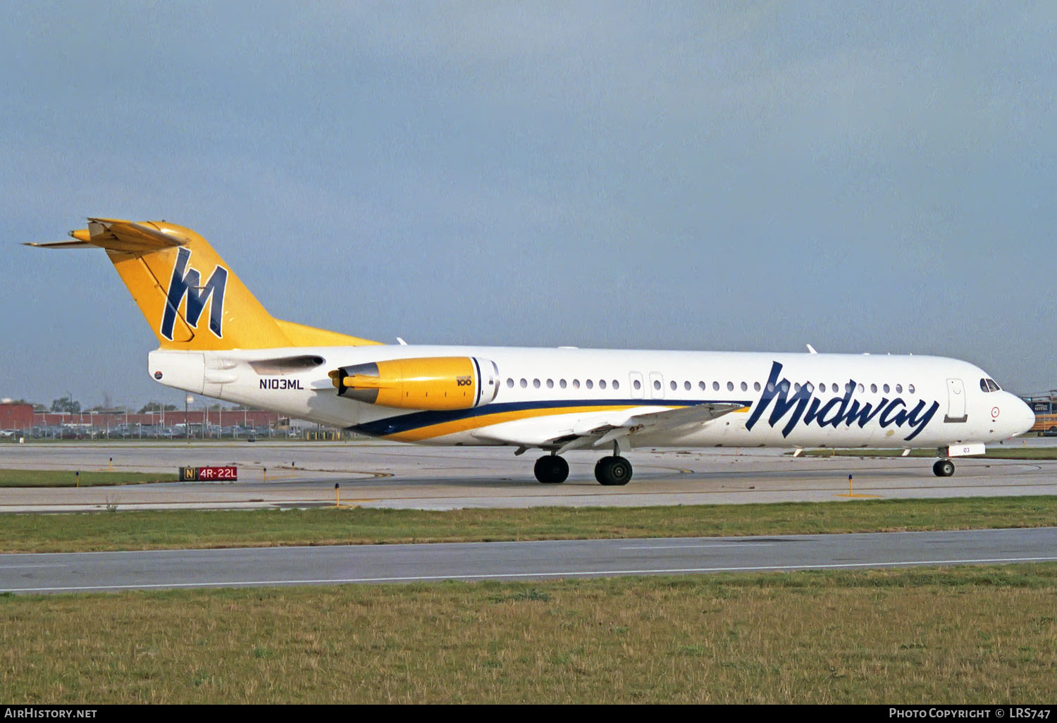 Aircraft Photo of N103ML | Fokker 100 (F28-0100) | Midway Airlines | AirHistory.net #244674