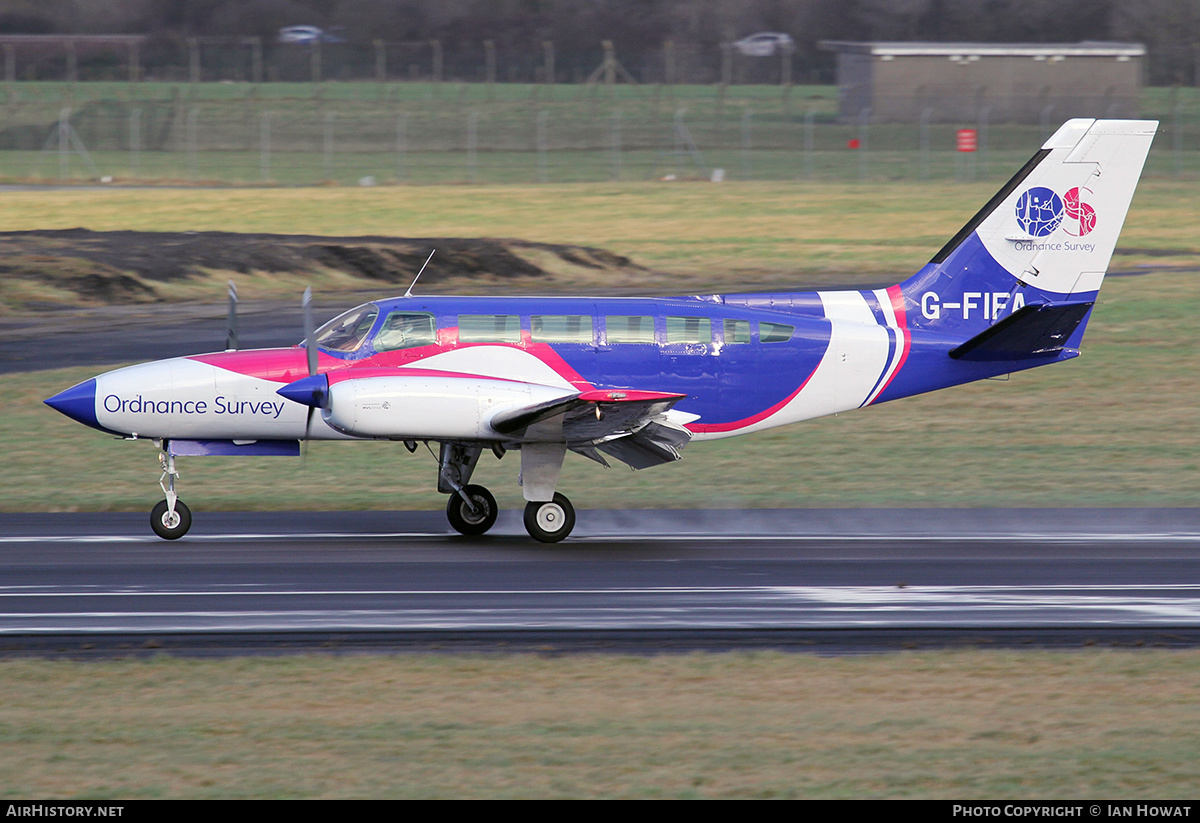 Aircraft Photo of G-FIFA | Cessna 404 Titan | Ordnance Survey | AirHistory.net #244688