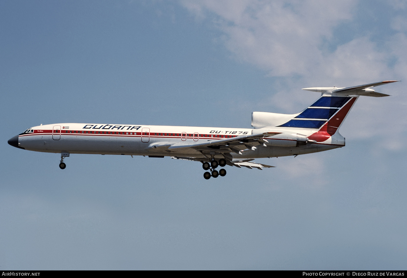 Aircraft Photo of CU-T1275 | Tupolev Tu-154M | Cubana | AirHistory.net #244743