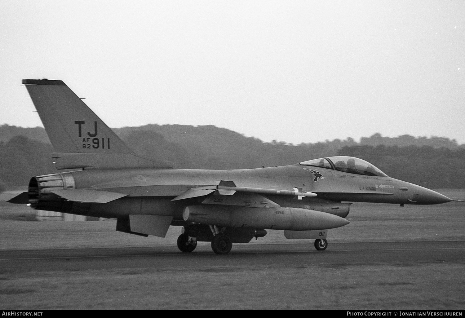 Aircraft Photo of 82-0911 / AF82-911 | General Dynamics F-16A Fighting Falcon | USA - Air Force | AirHistory.net #244771