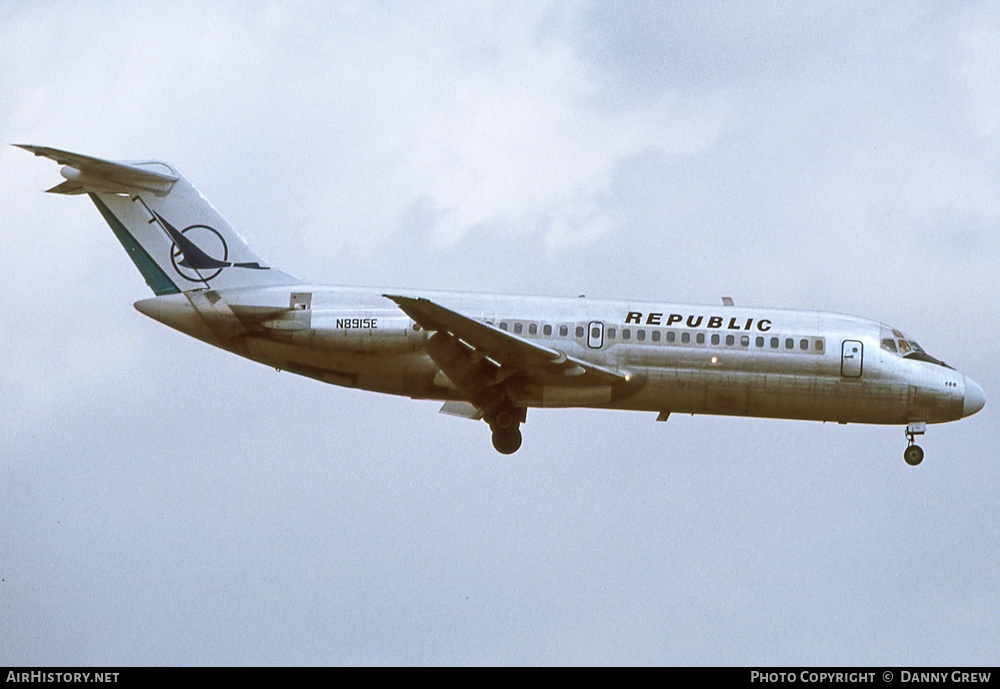 Aircraft Photo of N8915E | Douglas DC-9-14 | Republic Airlines | AirHistory.net #244776