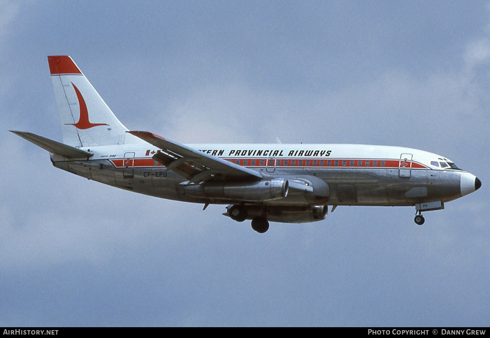 Aircraft Photo of CF-EPU | Boeing 737-2E1 | Eastern Provincial Airways - EPA | AirHistory.net #244788