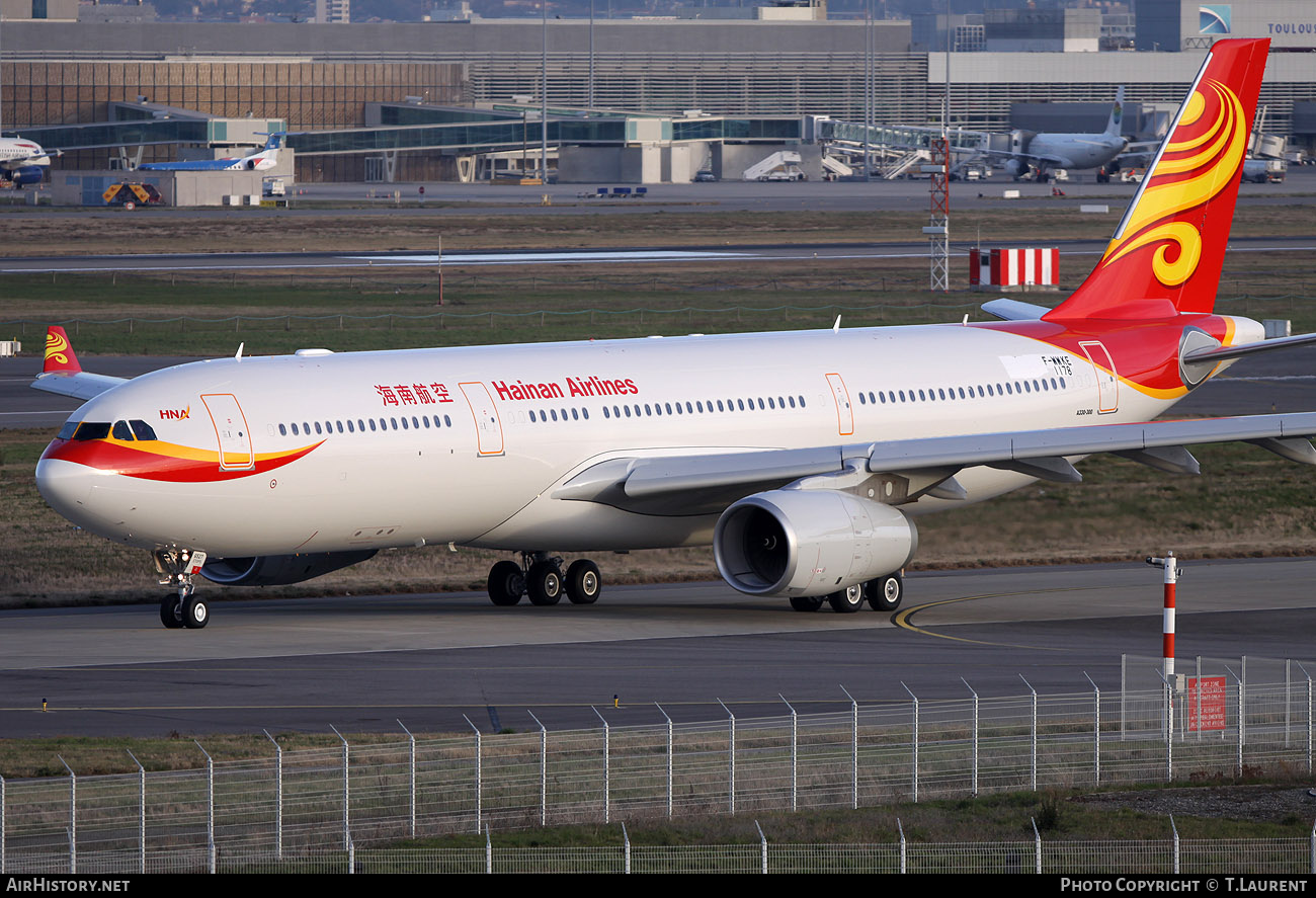 Aircraft Photo of F-WWKE | Airbus A330-343 | Hainan Airlines | AirHistory.net #244827