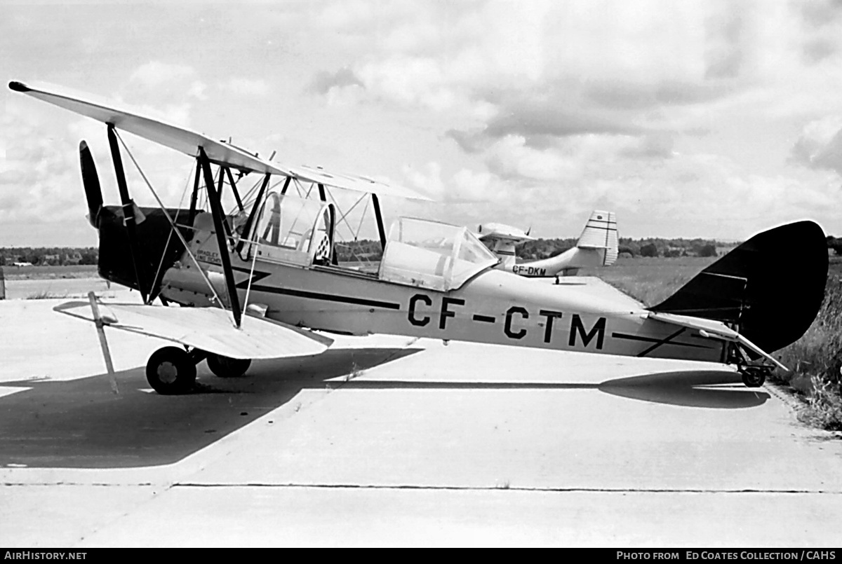 Aircraft Photo of CF-CTM | De Havilland D.H. 82C Tiger Moth | Bradley Flying School | AirHistory.net #244864