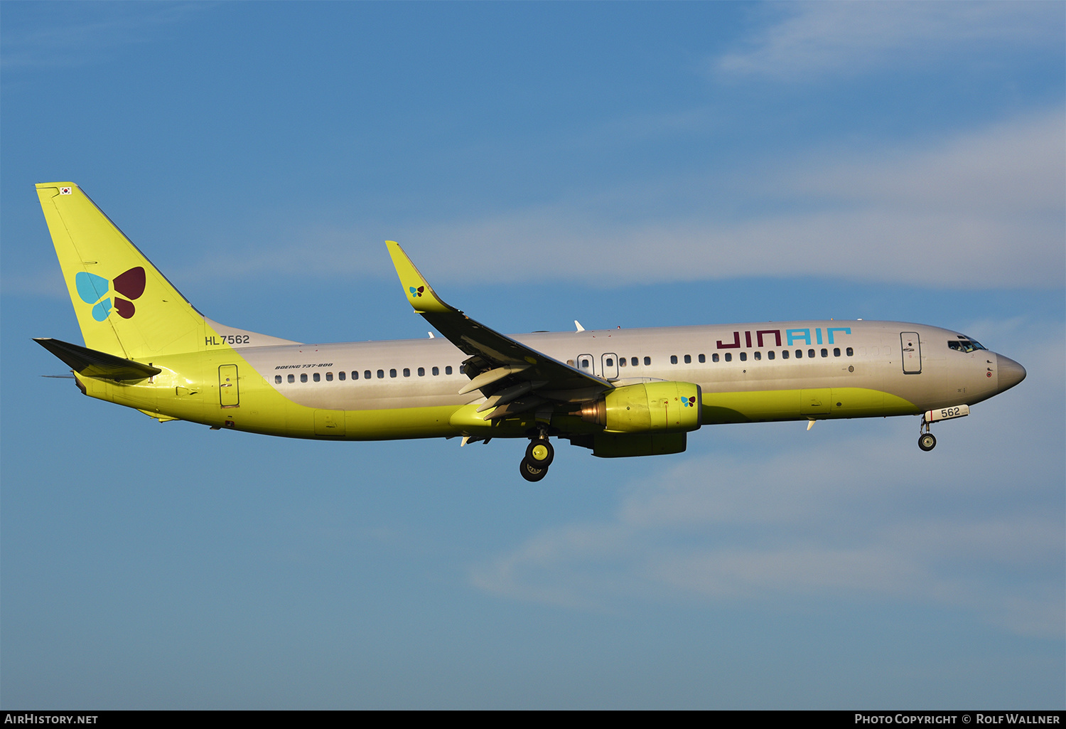 Aircraft Photo of HL7562 | Boeing 737-8B5 | Jin Air | AirHistory.net #244878