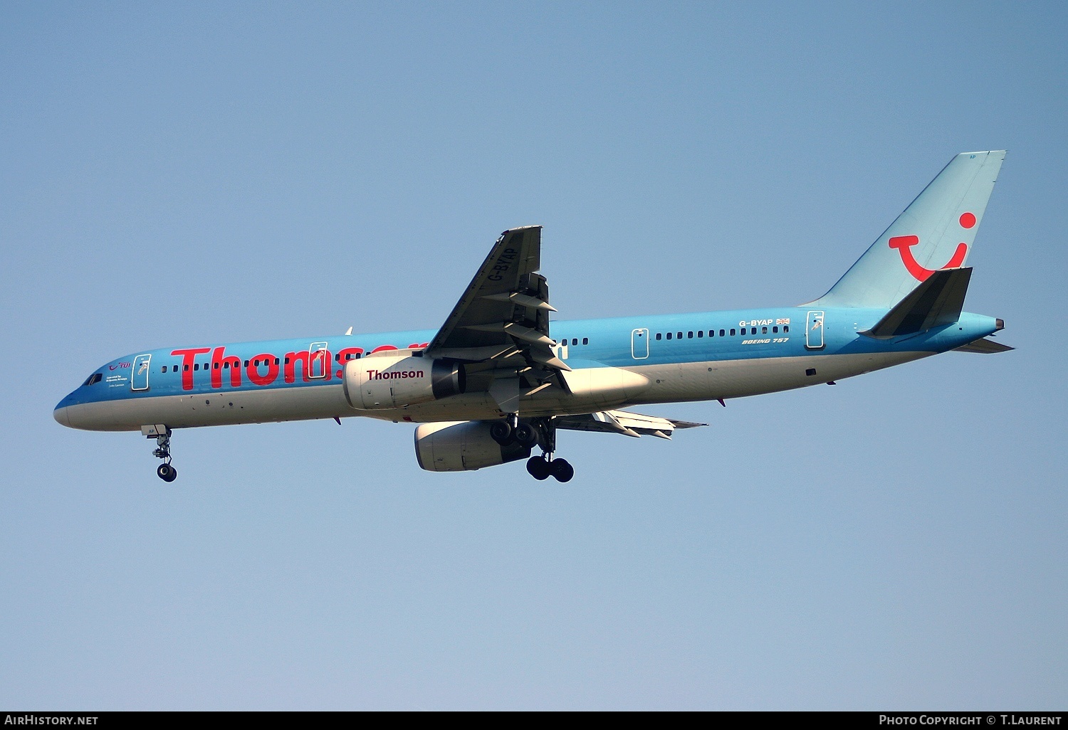 Aircraft Photo of G-BYAP | Boeing 757-204 | Thomsonfly | AirHistory.net #244952