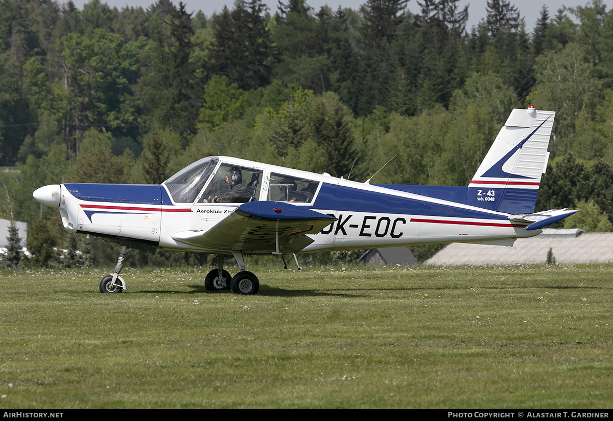 Aircraft Photo of OK-EOC | Zlin Z-43 | Aeroklub Zbraslavice | AirHistory.net #245028