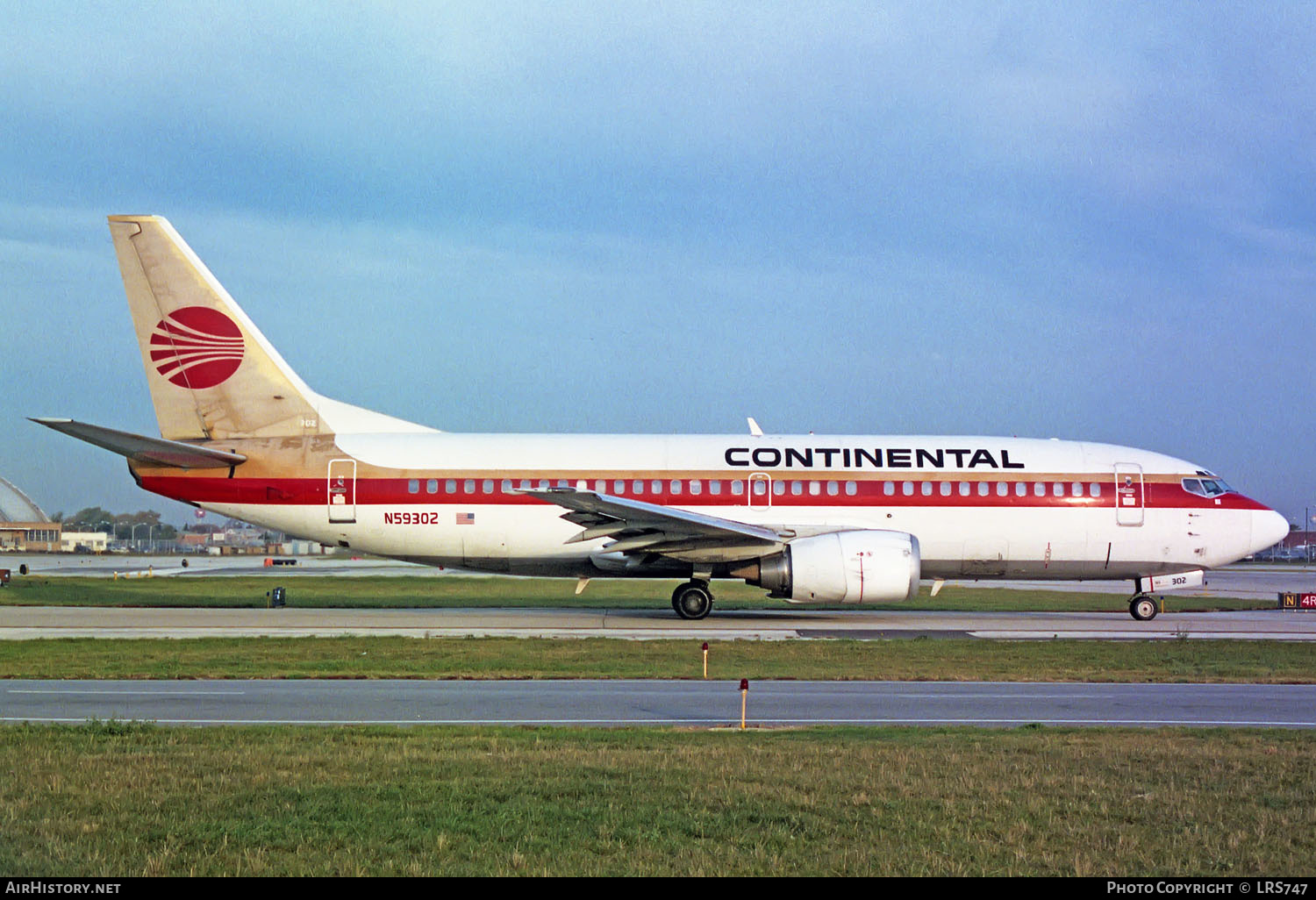 Aircraft Photo of N59302 | Boeing 737-3T0 | Continental Airlines | AirHistory.net #245057