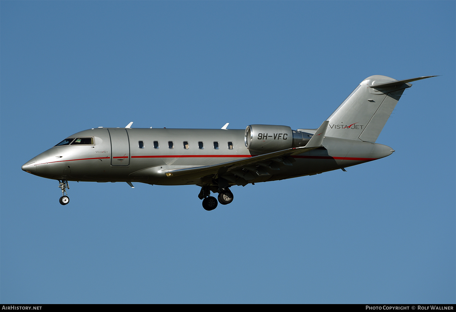 Aircraft Photo of 9H-VFC | Bombardier Challenger 605 (CL-600-2B16) | VistaJet | AirHistory.net #245058