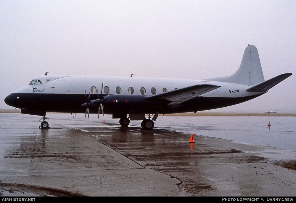 Aircraft Photo of N7419 | Vickers 745D Viscount | Go Transportation | AirHistory.net #245081