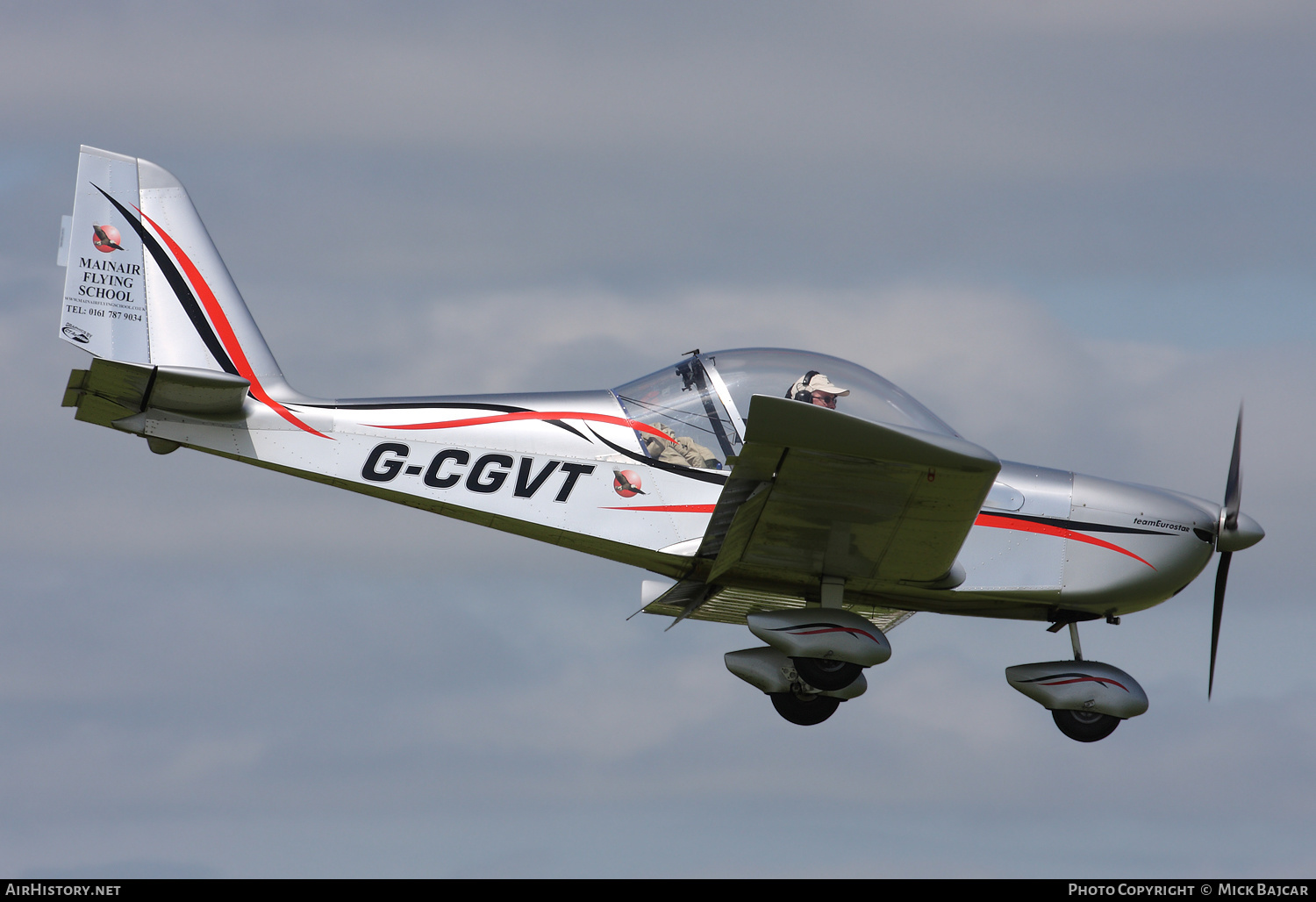 Aircraft Photo of G-CGVT | Cosmik EV-97 TeamEurostar UK | Mainair Flying School | AirHistory.net #245162