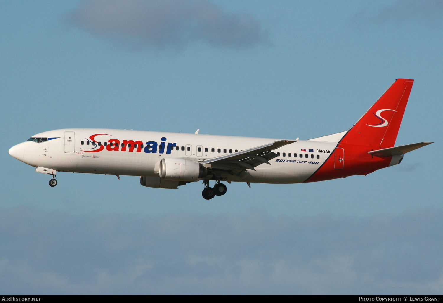 Aircraft Photo of OM-SAA | Boeing 737-476 | Samair | AirHistory.net #245165