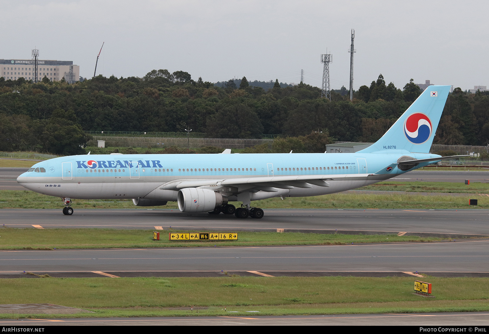 Aircraft Photo of HL8276 | Airbus A330-223 | Korean Air | AirHistory.net #245238