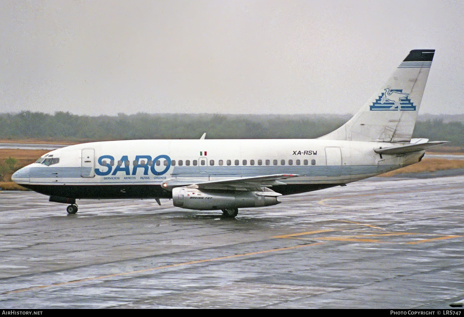 Aircraft Photo of XA-RSW | Boeing 737-130 | SARO - Servicios Aéreos Rutas Oriente | AirHistory.net #245239