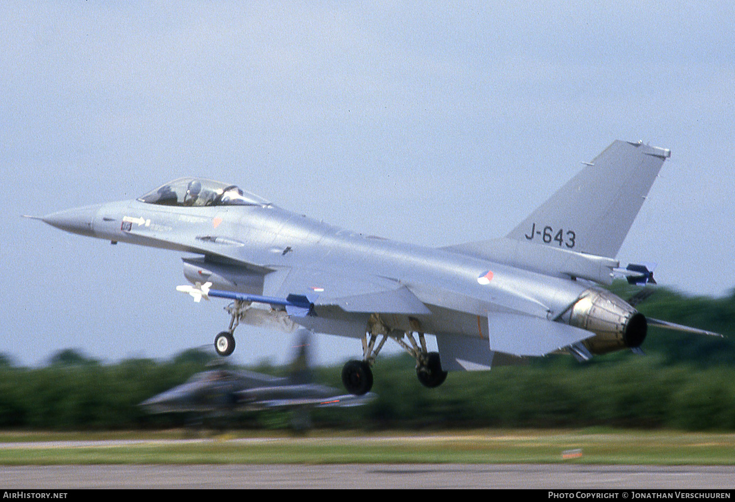 Aircraft Photo of J-643 | General Dynamics F-16A Fighting Falcon | Netherlands - Air Force | AirHistory.net #245313
