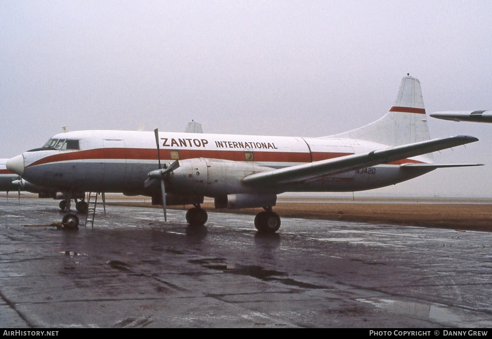 Aircraft Photo of N3420 | Convair 640/F | Zantop International Airlines | AirHistory.net #245333