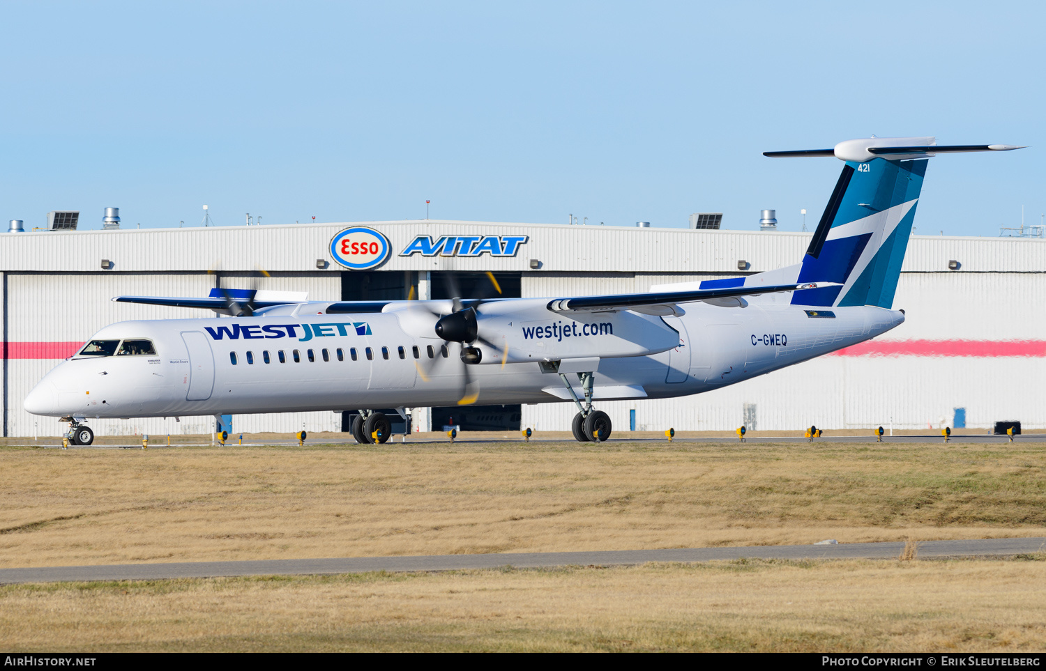 Aircraft Photo of C-GWEQ | Bombardier DHC-8-402 Dash 8 | WestJet | AirHistory.net #245350