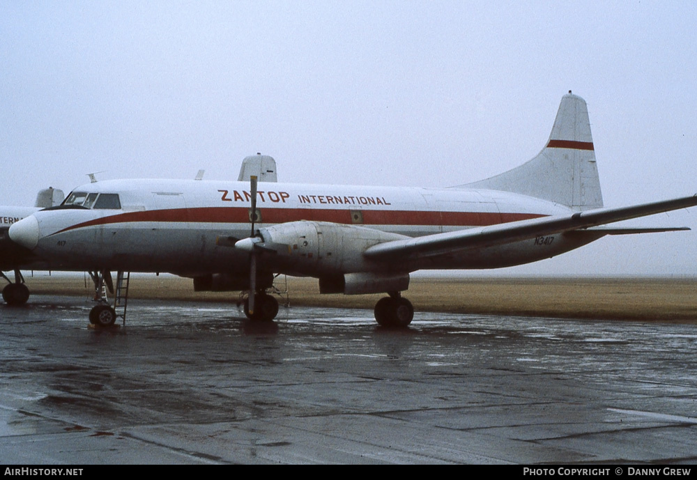 Aircraft Photo of N3417 | Convair 640/F | Zantop International Airlines | AirHistory.net #245359