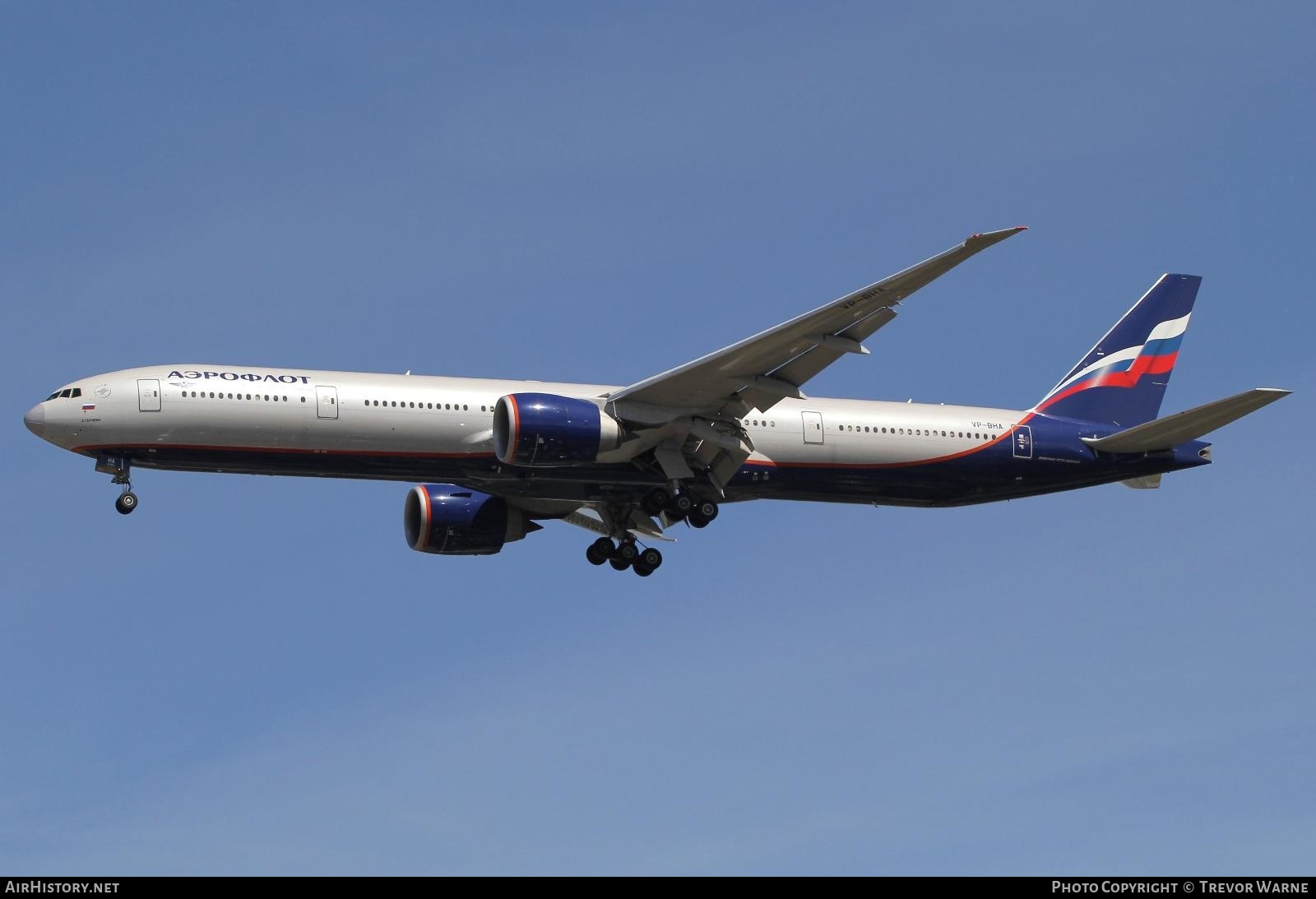 Aircraft Photo of VP-BHA | Boeing 777-300/ER | Aeroflot - Russian Airlines | AirHistory.net #245395