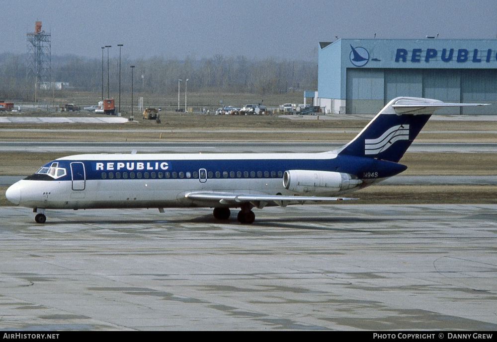 Aircraft Photo of N94S | McDonnell Douglas DC-9-15 | Republic Airlines | AirHistory.net #245408