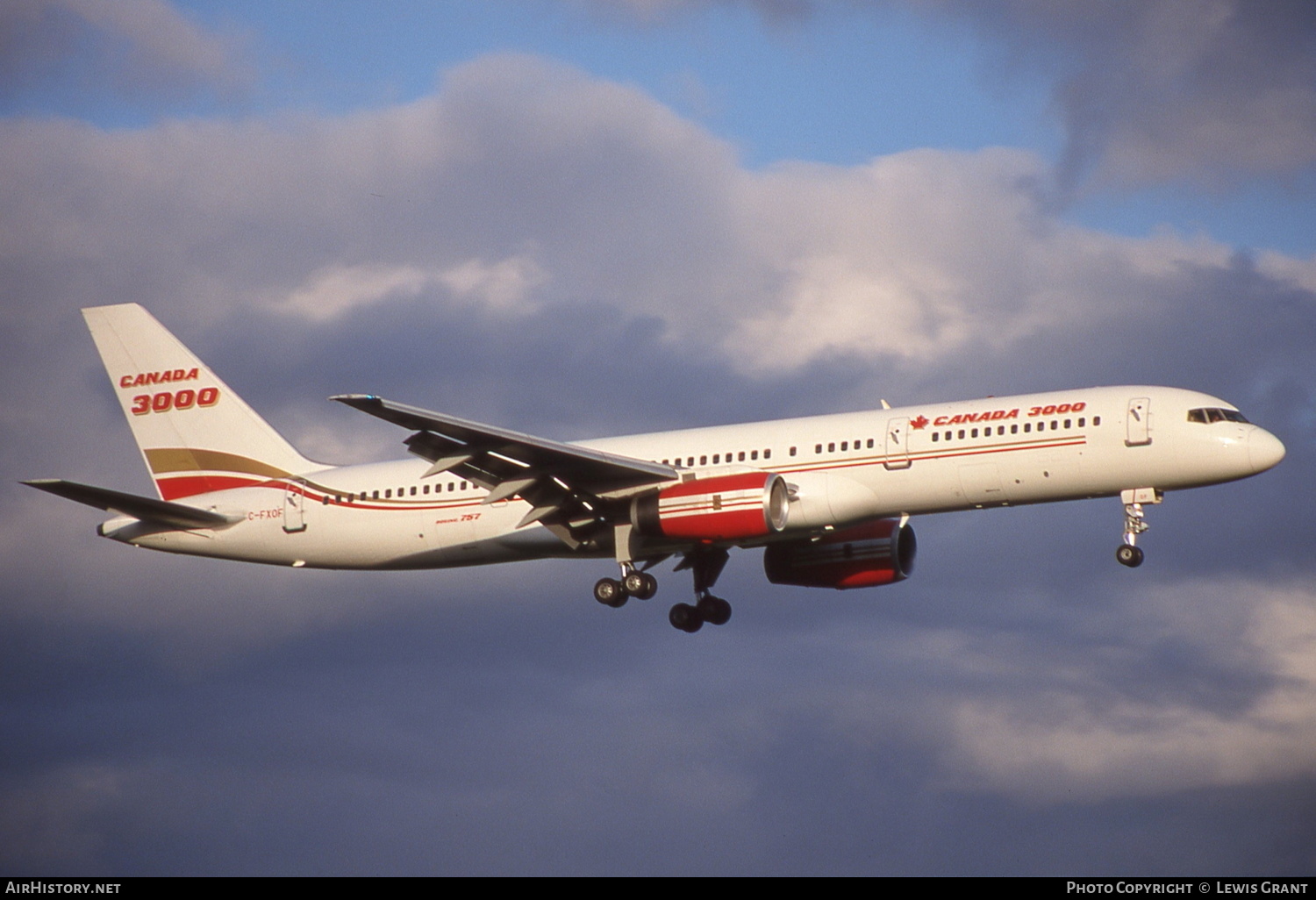 Aircraft Photo of C-FXOF | Boeing 757-28A | Canada 3000 | AirHistory.net #245416