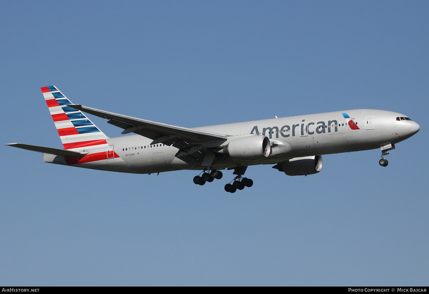 Aircraft Photo of N770AN | Boeing 777-223/ER | American Airlines | AirHistory.net #245420