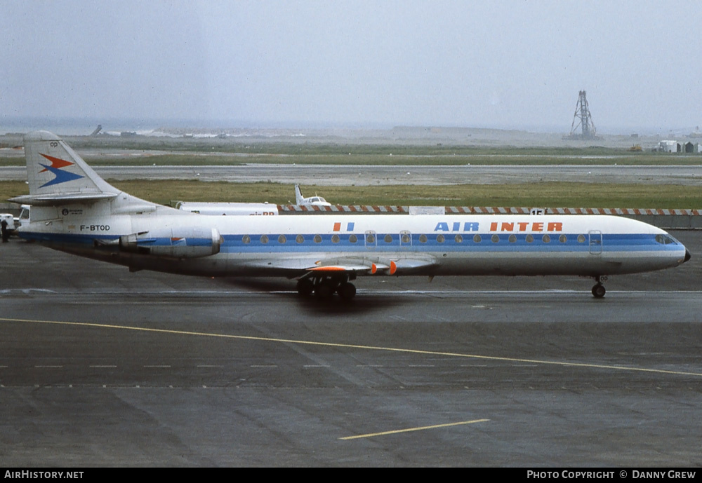 Aircraft Photo of F-BTOD | Aerospatiale SE-210 Caravelle 12 | Air Inter | AirHistory.net #245441