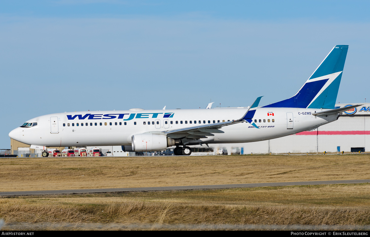 Aircraft Photo of C-GZWS | Boeing 737-8CT | WestJet | AirHistory.net #245444