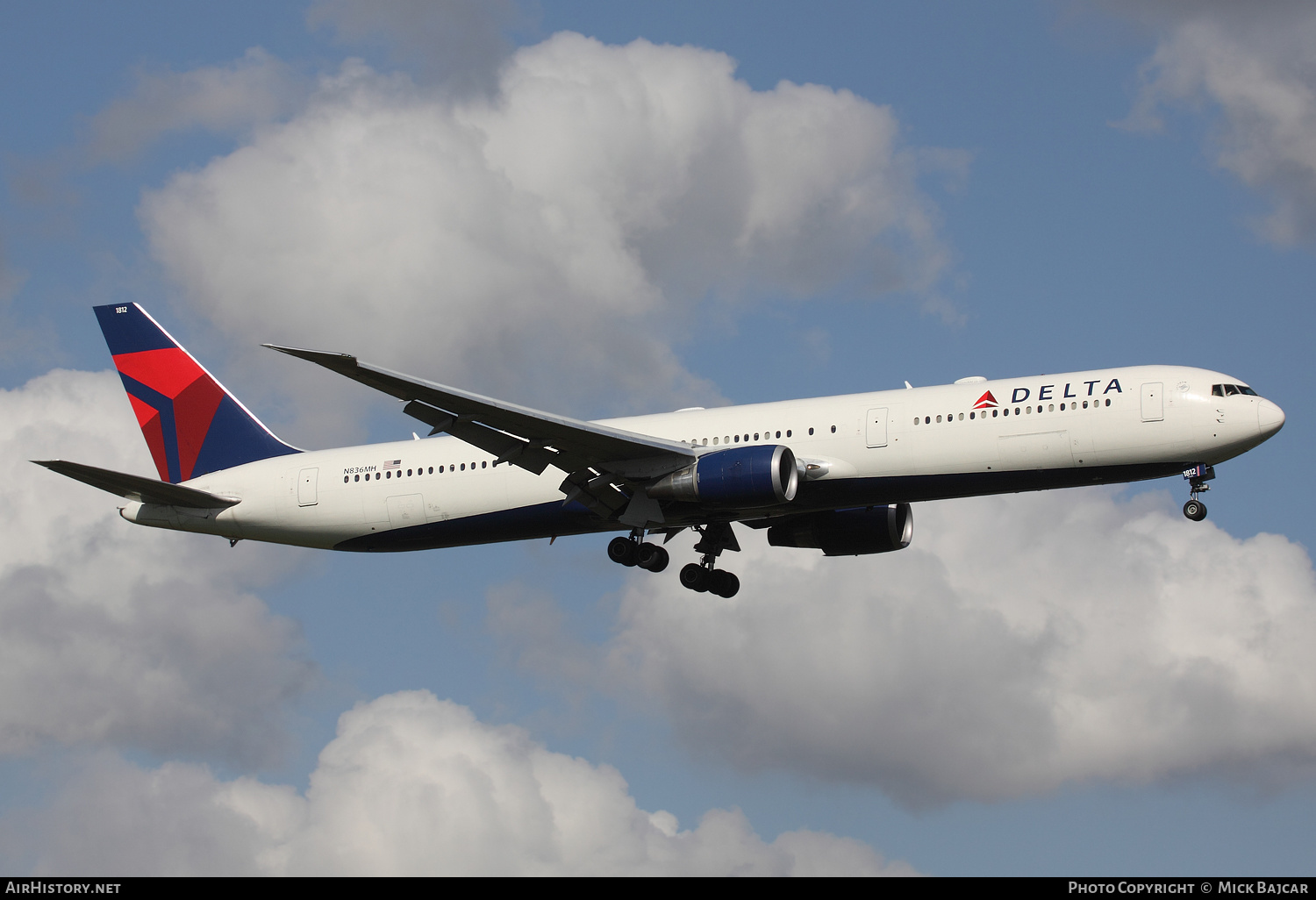 Aircraft Photo of N836MH | Boeing 767-432/ER | Delta Air Lines | AirHistory.net #245498