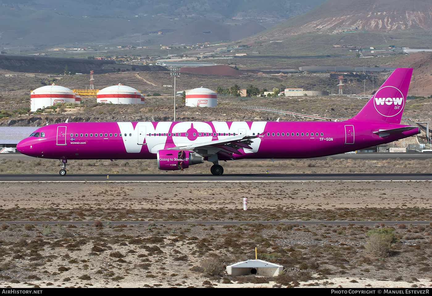 Aircraft Photo of TF-SON | Airbus A321-211 | WOW Air | AirHistory.net #245505