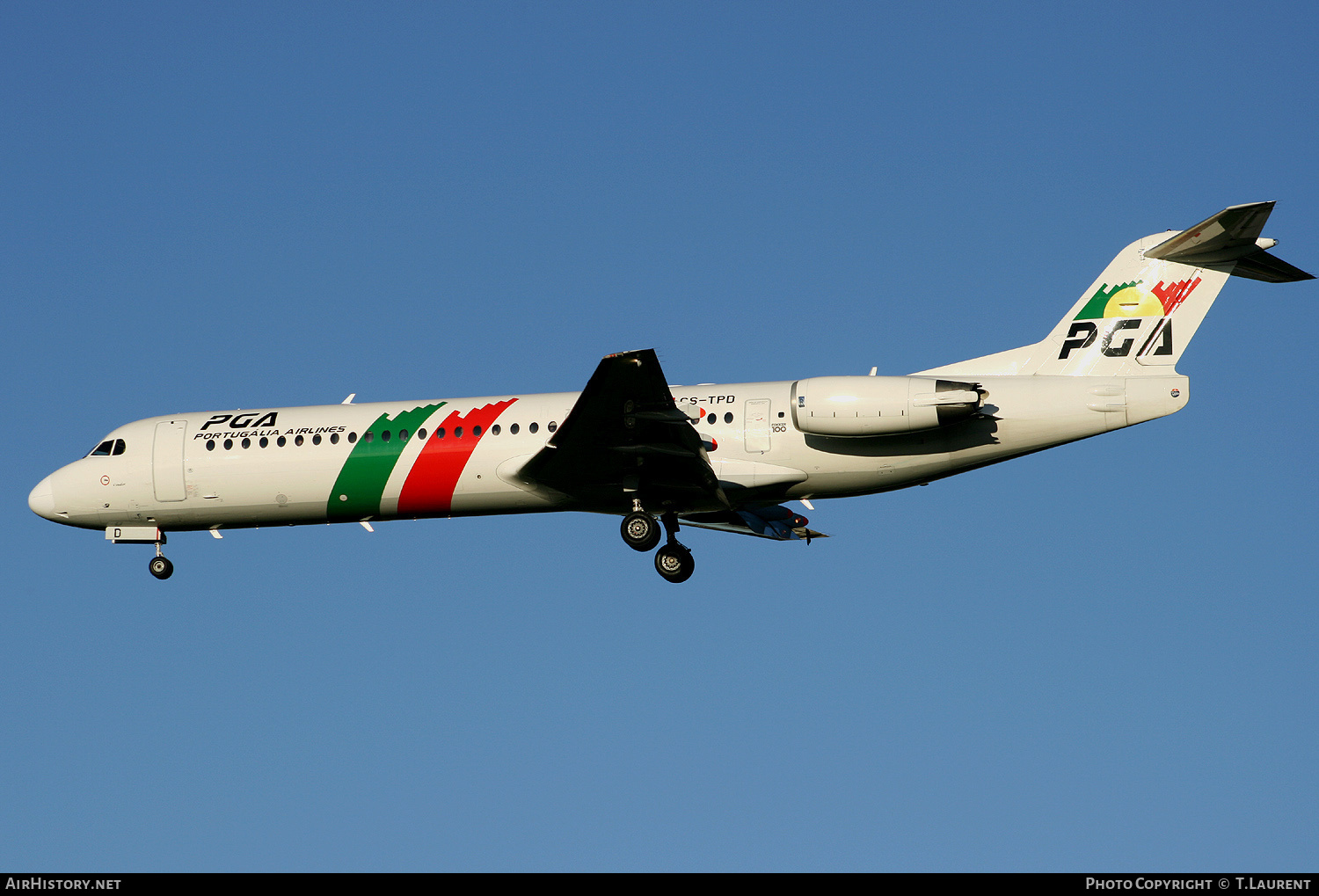 Aircraft Photo of CS-TPD | Fokker 100 (F28-0100) | Portugália Airlines - PGA | AirHistory.net #245574