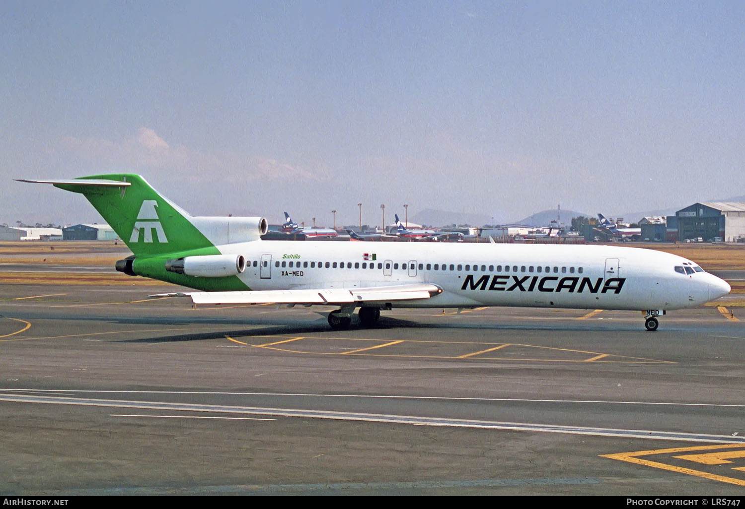 Aircraft Photo of XA-MED | Boeing 727-264/Adv | Mexicana | AirHistory.net #245595