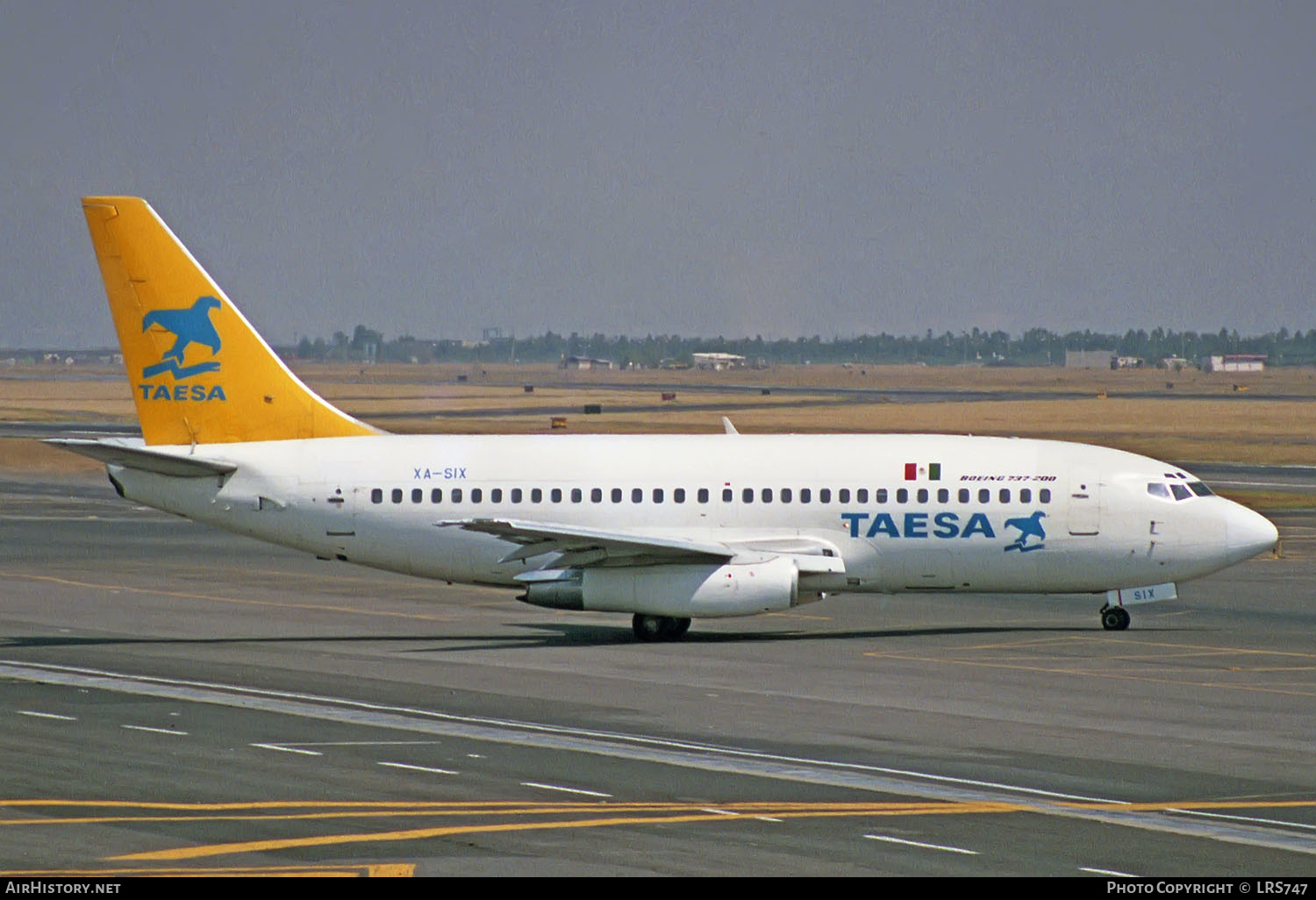 Aircraft Photo of XA-SIX | Boeing 737-2T4/Adv | TAESA - Transportes Aéreos Ejecutivos | AirHistory.net #245613