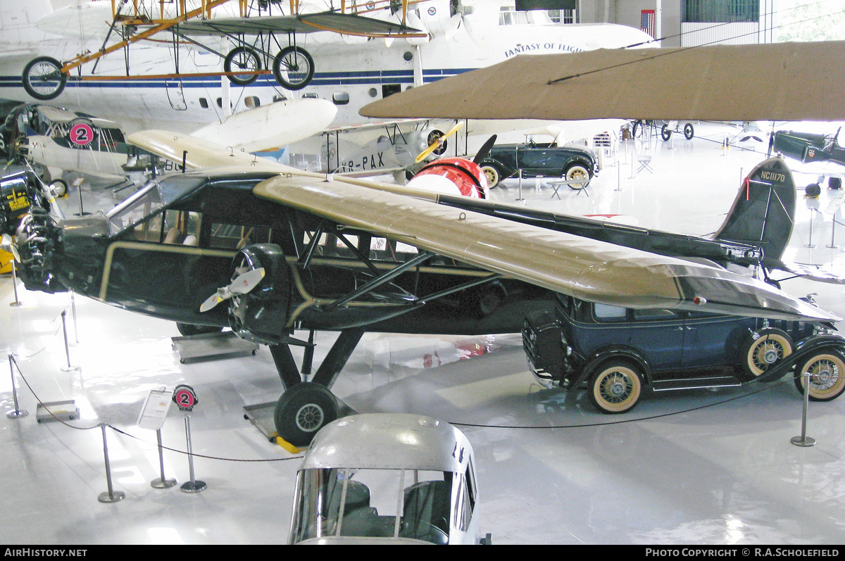 Aircraft Photo of N11170 / NC11170 | Stinson SM-6000-B Tri-Motor | AirHistory.net #245627