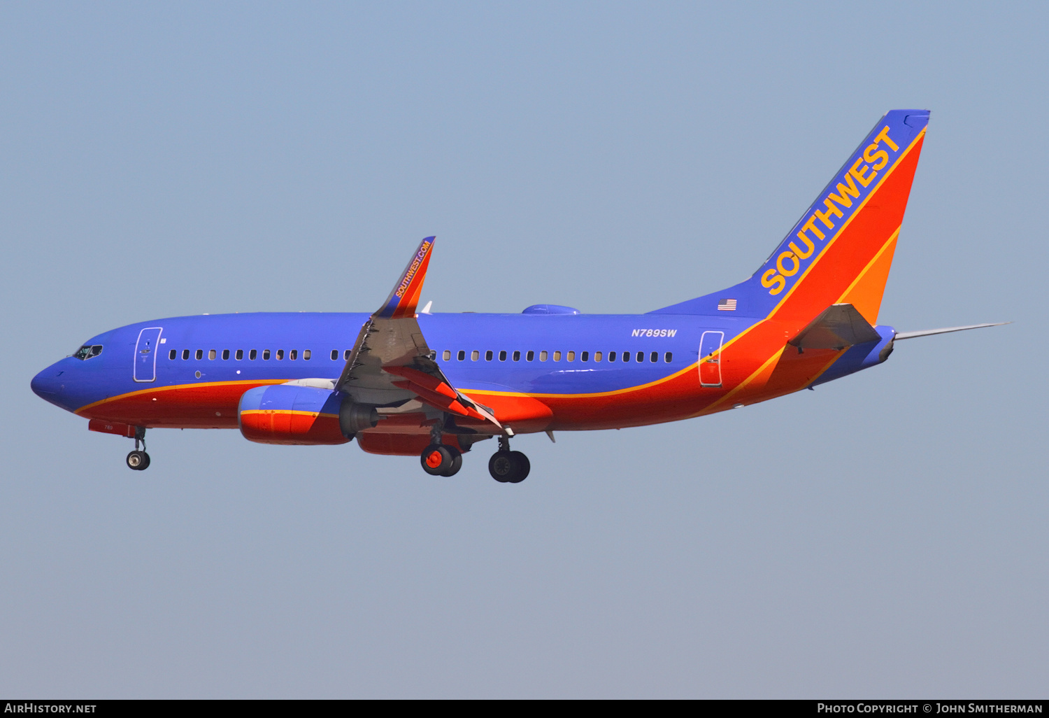 Aircraft Photo of N789SW | Boeing 737-7H4 | Southwest Airlines | AirHistory.net #245652